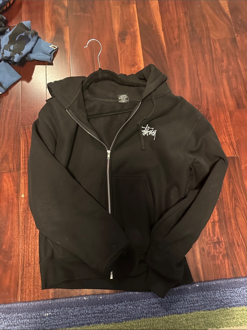Stussy Black Zip Up